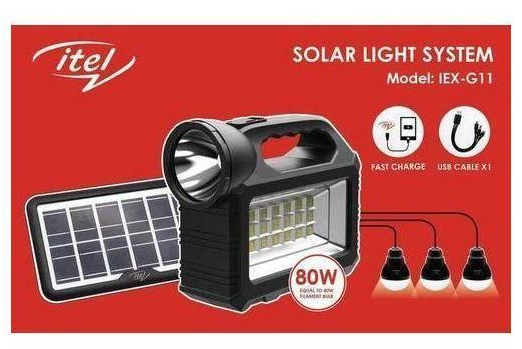 Solar light itel IEX-G12 black